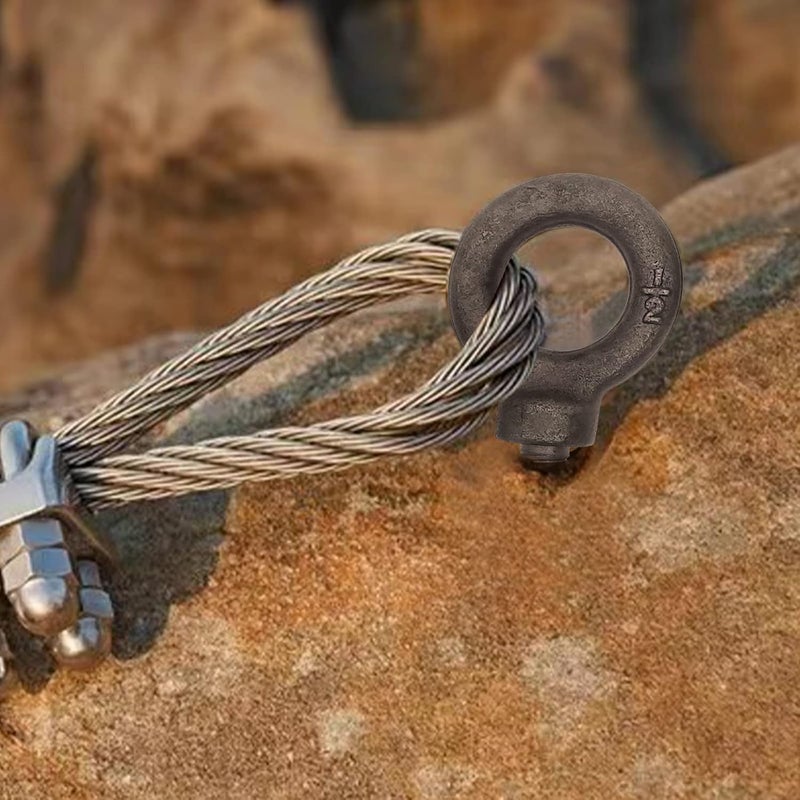 Easily Lifting Shoulder Eye Bolt 1/2"-13 X 1 2 Pcs, Industrial Grade Heavy Duty Forged Steel for Truck Tractor Bucket Use As Towing&Pulling Point - Image 3